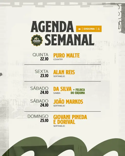 Post de Exquina Bar e Restaurante no Instagram